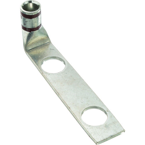 パンドウイット PANDUIT 銅製圧縮端子 2穴 電線サイズ AWG2 取付穴サイズ 104mm 取付穴間隔 254ｍｍ バレル角度 90度 LCDX2-38DF-E [1094-3426966]