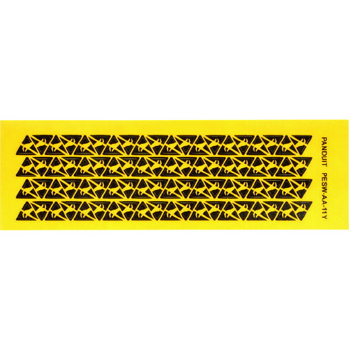 パンドウイット 【2袋販売】PANDUIT ISO警告シンボル 8.0mm 黒/黄，80マーカー/カード 10カード/パッケージ PESW-AA-11Y PESW-AA-11Y [1094-3430819]