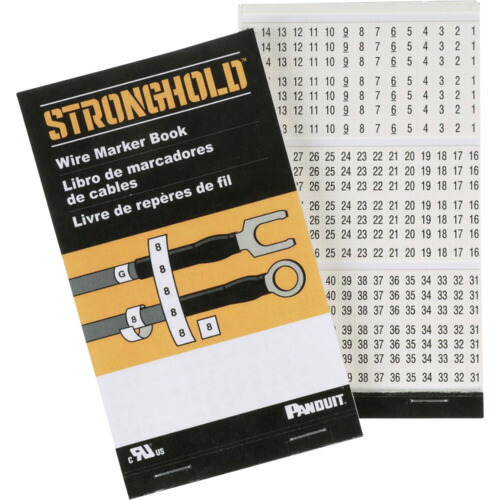 パンドウイット 【10個販売】PANDUIT マーカーブック ポケットサイズ 印字済み ビニルクロス 耐油性 耐摩耗性 10色 表示文字空欄 10ページ/冊 PCMB-10 [1094-3948093]