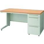 プラス 【別途送料】 【個人宅不可】 706476）片袖机 UJ-147A-3 WM/W4 W1400 UJ-147A-3 WM/W4 [1105-00011616]