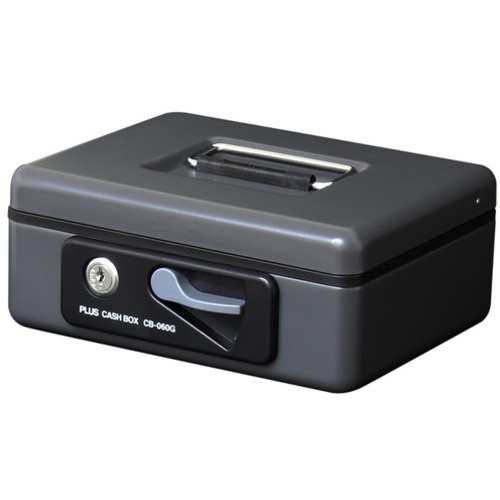 プラス PLUS 12860）小型手提金庫 CB-060G ダークグレー CB-060G DGY [1105-4128814]