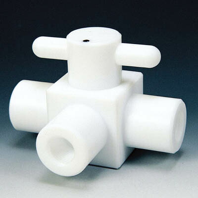 フロンケミカル PTFE コンパクト三方ボールバルブ RC1/2 パーフロ NR1204-006 [1114-0004573]
