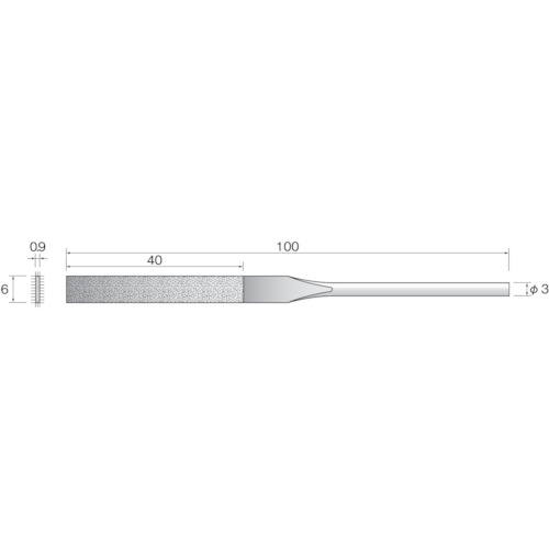 ミニター Minimo 電着ダイヤモンドヤスリ#140 平 SA4121 [1147-0555926]
