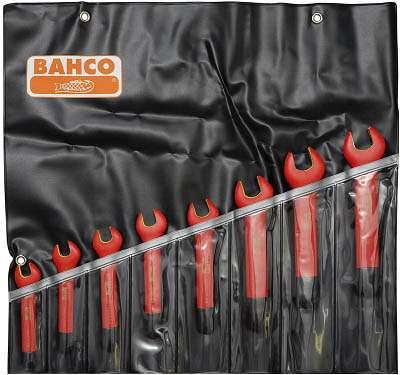 バーコ BAHCO 1000V絶縁片口スパナセット 6MV/8T [116-1-437-1283]