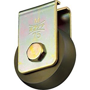 ヨコヅナ ベアリング入鉄キャスター戸車 90 山R CGM-0908 [1167-116100]
