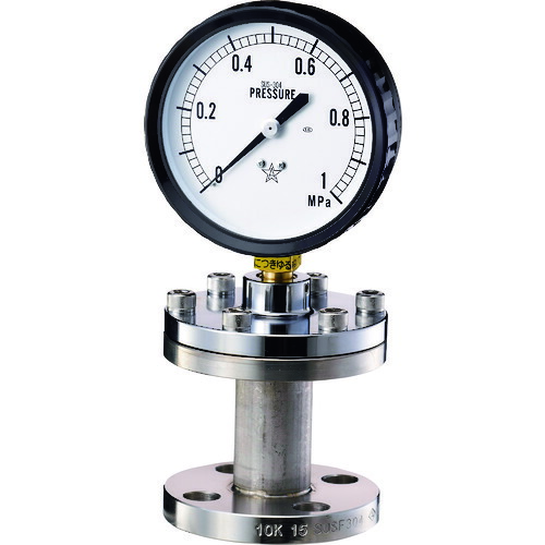 右下精器 右下 隔膜式圧力計 BF型 KA-BF-15A-PVC-0.25MPA [1188-00002137]