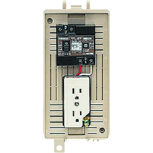 未来工業 【別途送料】 未来 屋外電力用仮設ボックス （漏電しゃ断器・分岐ブレーカ・コンセント内蔵） 1L-1CK [1302-9491475]