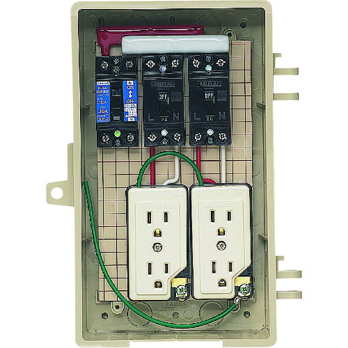 未来工業 【別途送料】 未来 屋外電力用仮設ボックス C2A-2CT [1302-9602048]