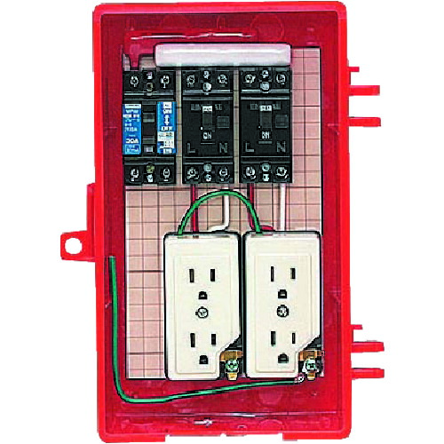 未来工業 【別途送料】 未来 屋外電力用仮設ボックス（赤色） RB-2A [1302-9736514]