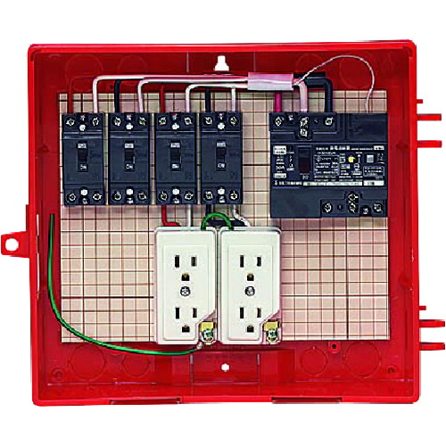 未来工業 【別途送料】 未来 屋外電力用仮設ボックス（赤色） RB-12AO [1302-9736446]