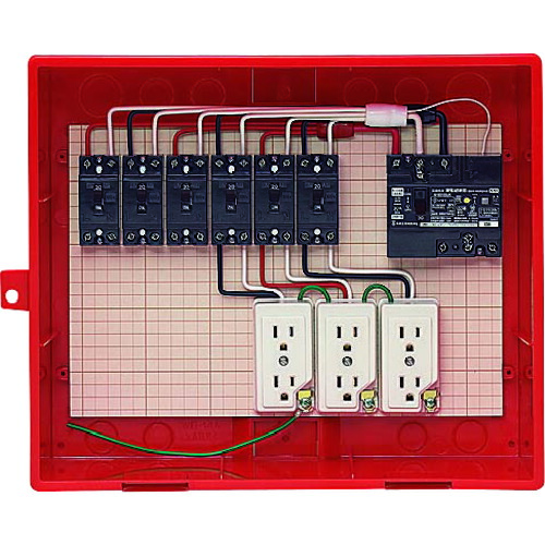 未来工業 【別途送料】 未来 屋外電力用仮設ボックス（赤色） RB-14AO [1302-9736460]