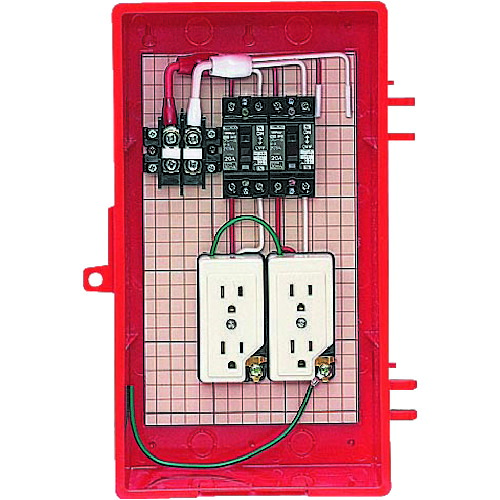 未来工業 【別途送料】 未来 屋外電力用仮設ボックス（赤色） RB-3AT [1302-9736569]