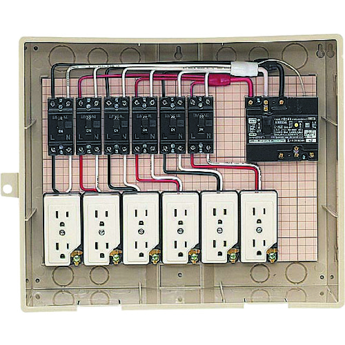 未来工業 【別途送料】 未来 屋外電力用仮設ボックス C14-6C [1302-9794484]｜ＤＡＩＳＨＩＮ工具箱　店