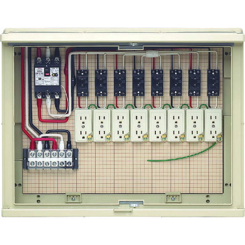 未来工業 【別途送料】 未来 屋外電力用仮設ボックス 17A-8C6TW [1302-9490775]