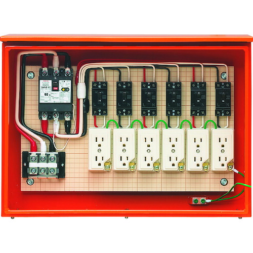 未来工業 【別途送料】 未来 屋外電力用仮設キャビネットボックス 35AS-6C4TB [1302-9592851]｜ＤＡＩＳＨＩＮ工具箱　店