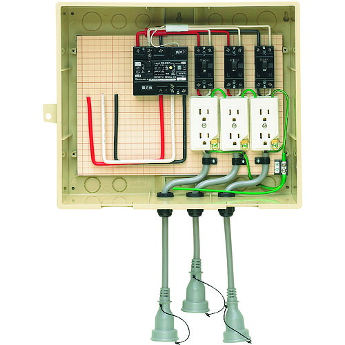 未来工業 【別途送料】 未来 屋外電力用仮設ボックス 14-33CBL [1302-9794255]｜ＤＡＩＳＨＩＮ工具箱　店