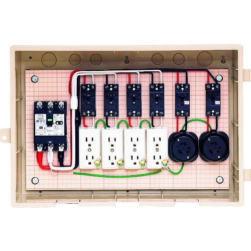 未来工業 【別途送料】 未来 屋外電力用仮設ボックス 15-42HC4 [1302-9794279]