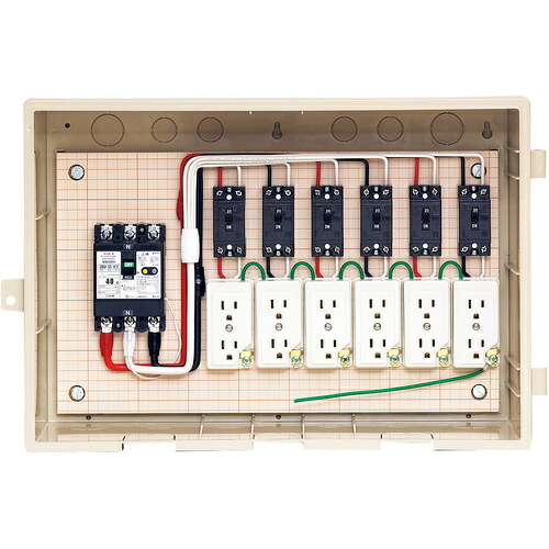 未来工業 【別途送料】 未来 屋外電力用仮設ボックス C15-6C4 C15-6C4 [1302-9794514]