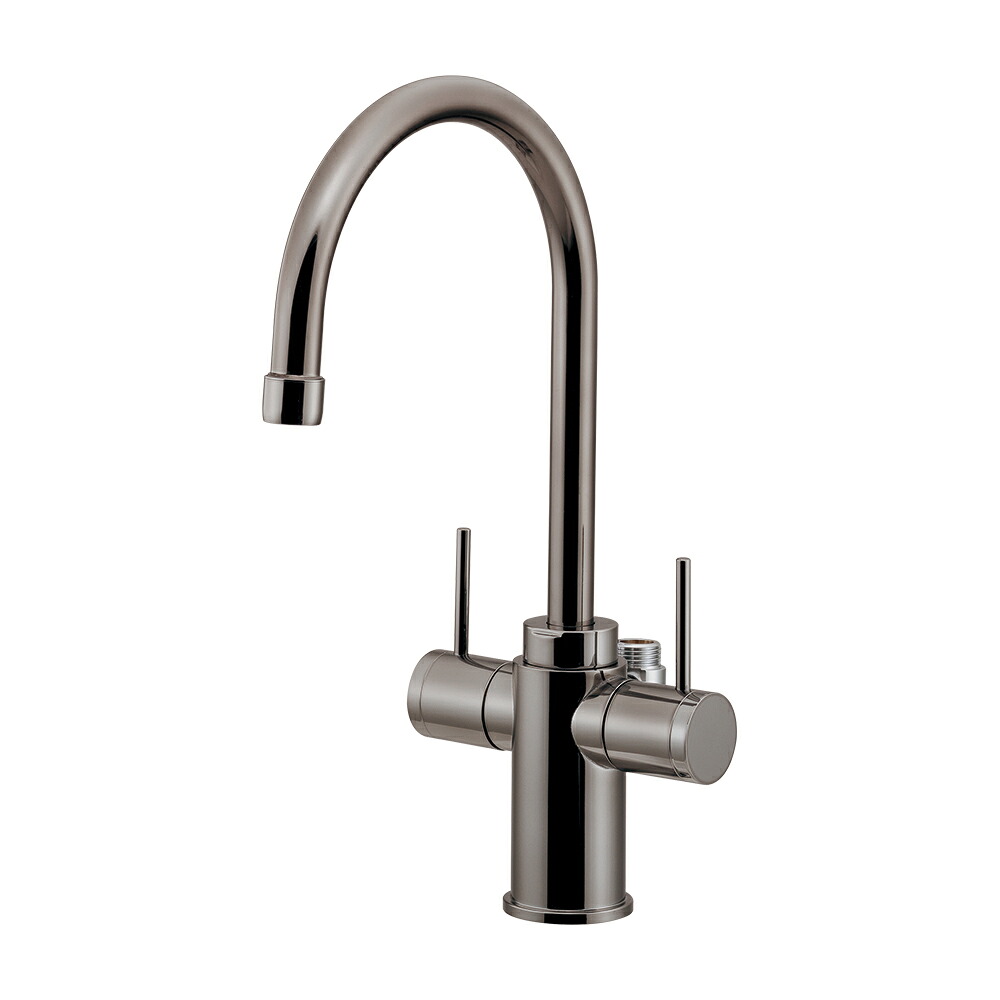 カクダイ KAKUDAI 浄水器取付用双口水栓//ダークシルバー 721-013-DS [142-115952] 16,788円