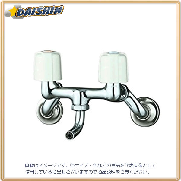 KVK 寒2ハンドル混合栓肉厚万能N付 KM33N3W [1425-113578]｜ＤＡＩＳＨＩＮ工具箱　店