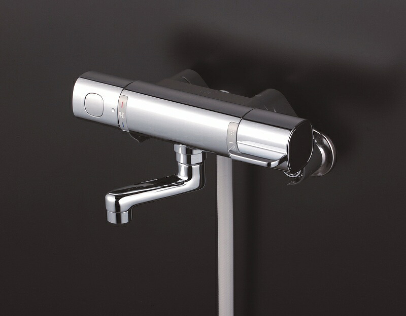 KVK 寒サーモシャワー80mmパイプ付 FTB100KWR8T [1425-0278475]｜ＤＡＩＳＨＩＮ工具箱　店 26,605円
