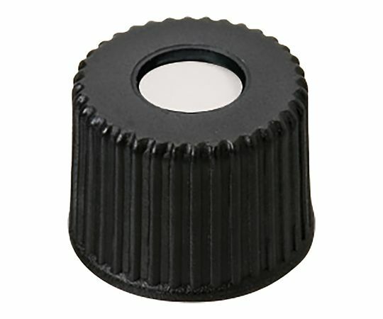 アズワン AS ONE オートサンプラー用バイアル用　黒キャップ+セプタム（PTFE/シリコン）　100個入 3-9526-18 [1445-0083183]