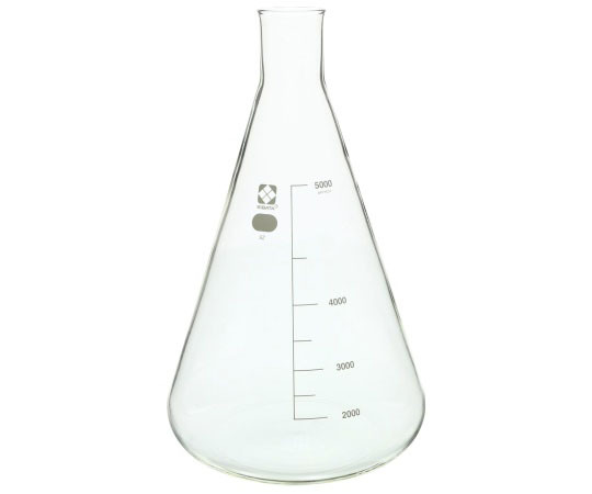 アズワン AS ONE 三角フラスコ　5000mL 4-2825-12 [1445-0083356]｜ＤＡＩＳＨＩＮ工具箱　店