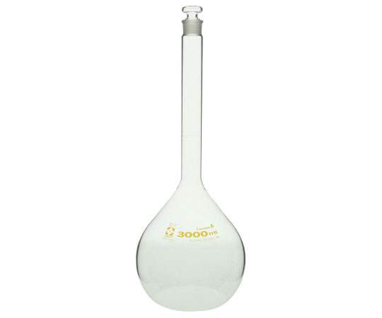 アズワン AS ONE メスフラスコ（全量フラスコ・カスタムA）　3000mL 1-8654-32 [1445-0083698]｜ＤＡＩＳＨＩＮ工具箱　店