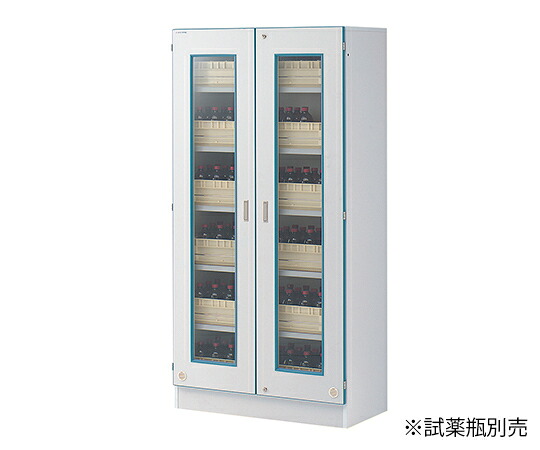 アズワン AS ONE 【別途送料】 【個人宅不可】 安全薬品保管棚 薬品トレー１５個付属 3-040-21 [1445-0049456]