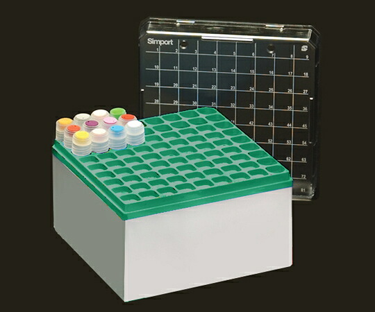 アズワン AS ONE クライオストレージボックス　Cryostore（TM）　緑　5個入 3-8639-02 [1445-0056972]