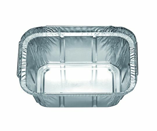 アズワン AS ONE アルミコンテナ（角型）　250mL　100個入 3-8506-01 [1445-0057028]