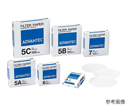 アズワン AS ONE 定量濾紙　No.5A　100枚入 4-898-12 [1445-0059077]