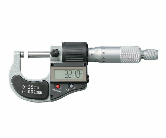 アズワン AS ONE デジタルマイクロメーター（測定範囲0?25mm） 4-575-01 [1445-0060132]｜ＤＡＩＳＨＩＮ工具箱　店