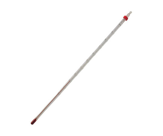 アズワン AS ONE 赤液棒状温度計 -100～+50℃ 1-610-01 [1445-0007529]