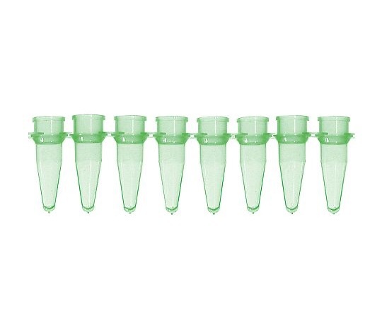 アズワン AS ONE PCRチューブ　8連0.2mL　緑　125本入 3-8624-05 [1445-0071887]