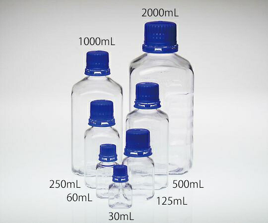 【マラソン期間エントリーでポイント5倍】アズワン AS ONE PETG滅菌培地瓶　500mL　12本入 3-8986-05 [1445-0072085]｜ＤＡＩＳＨＩＮ工具箱　店