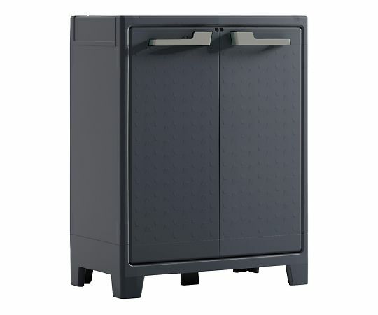 アズワン AS ONE 【別途送料】 【個人宅不可】 屋外用プラスチックキャビネット　Moby　ロータイプ 4-2263-01 [1445-0081807] 17,550円