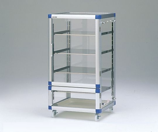 アズワン AS ONE 【別途送料】 【個人宅不可】 ガス置換デシケーター（マグネットパッキン扉仕様）　強化プラスチック　574×517×1085mm 4-2566-04 [1445-0081875]