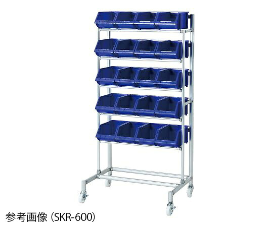 アズワン AS ONE 【別途送料】 【個人宅不可】 収納コンテナラック　668&times;431&times;1307mm 4-2079-01 [1445-0081906]｜ＤＡＩＳＨＩＮ工具箱　店