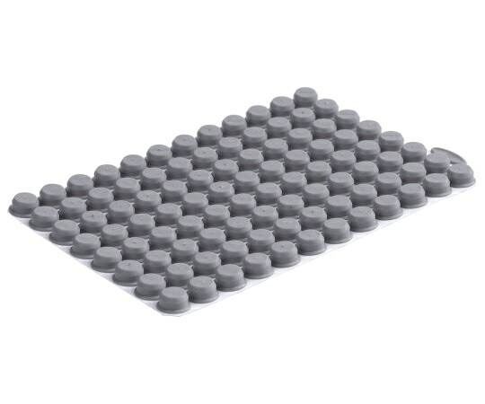 アズワン AS ONE 96well　format用Push　Cap　96well　プレート一体型　灰色 4-1087-17 [1445-0082056]｜ＤＡＩＳＨＩＮ工具箱　店
