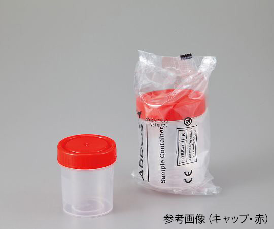 アズワン AS ONE 滅菌サンプル容器（個包装タイプ）　赤　60mL 4-2051-03 [1445-0082190] 14,768円