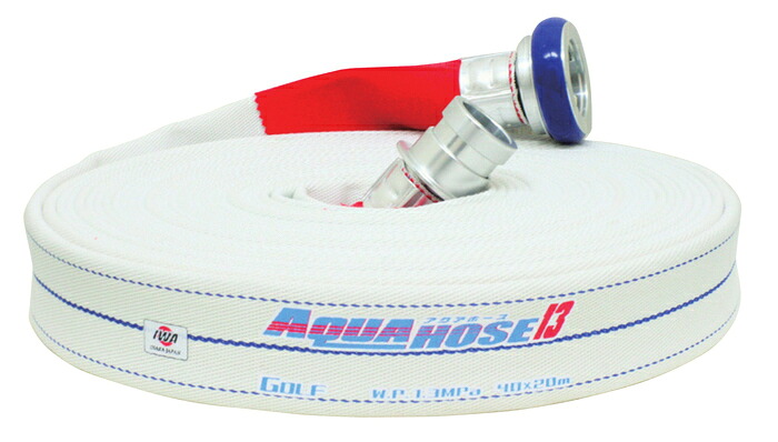 岩崎製作所 IWA アクアホース ゴルフ40Ax20M AC町野付1.3MPa 加締 01GLF4020A-K [1480-00001026]｜ＤＡＩＳＨＩＮ工具箱　店