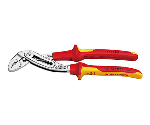 クニペックス KNIPEX アリゲーター　絶縁ウォーターポンププライヤー #8806-250 [149-034292]