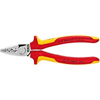 クニペックス KNIPEX 絶縁圧着ペンチ 落下防止 （BK） #9778-180TBK [149-081883]｜ＤＡＩＳＨＩＮ工具箱　店