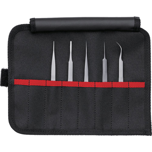 クニペックス KNIPEX KNIPEX 精密ピンセット5本組セット 9200-02 [149-087021]｜ＤＡＩＳＨＩＮ工具箱　店