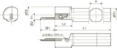 京セラ KYOCERA 内径加工用ホルダ S16H-SVNR12N [152-410798]｜ＤＡＩＳＨＩＮ工具箱　店