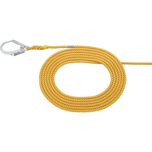グリーンクロス 【別途送料】 【個人宅不可】 支柱用親綱ロープ K-24 片フック 16mm×12m 仮設工業会認定品 6300008647 [1560-6265644]