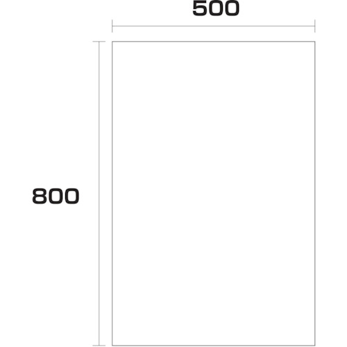グリーンクロス 【別途送料】 【個人宅不可】 グリーンクロス ポリエチレン袋 厚み0.1 200枚 500幅x長さ800mm 6300005042 [1560-6245011]
