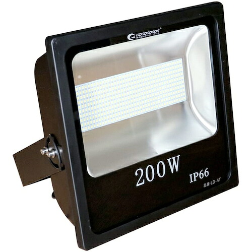 グリーンクロス 【別途送料】 【個人宅不可】 LED投光器 200W 28000LM コンパクト設計 LD-4T 6300031426 [1560-00020564]
