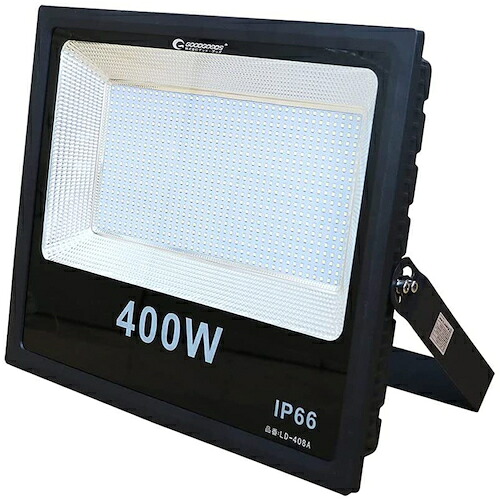 グリーンクロス 【別途送料】 【個人宅不可】 LED投光器 400W 40000LM 極薄設計 LD-408A 6300031434 [1560-00021779]